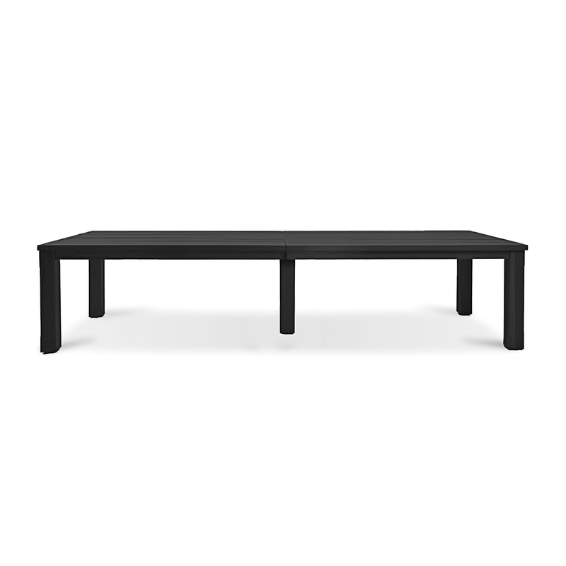 DINING TABLE 132'' - Black table 132 - Full front