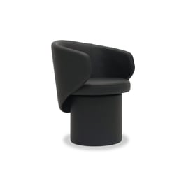 ALL LEATHER SWIVEL DINING ARMCHAIR