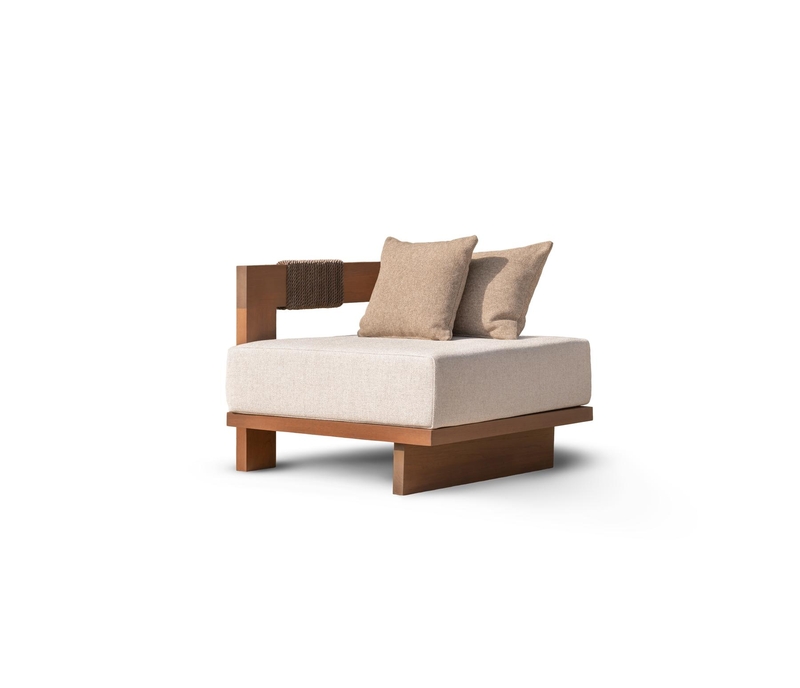 CORNER SOFA RIGHT - Right Sofa Corner with cushions - Full front