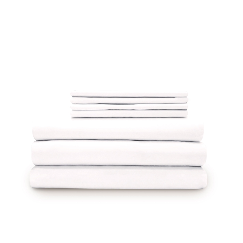 ITALIAN SOLID PERCALE 400 THREAD COUNT DUVET AND SHEET SET - Duvet Covet and Sheet - Full Front
