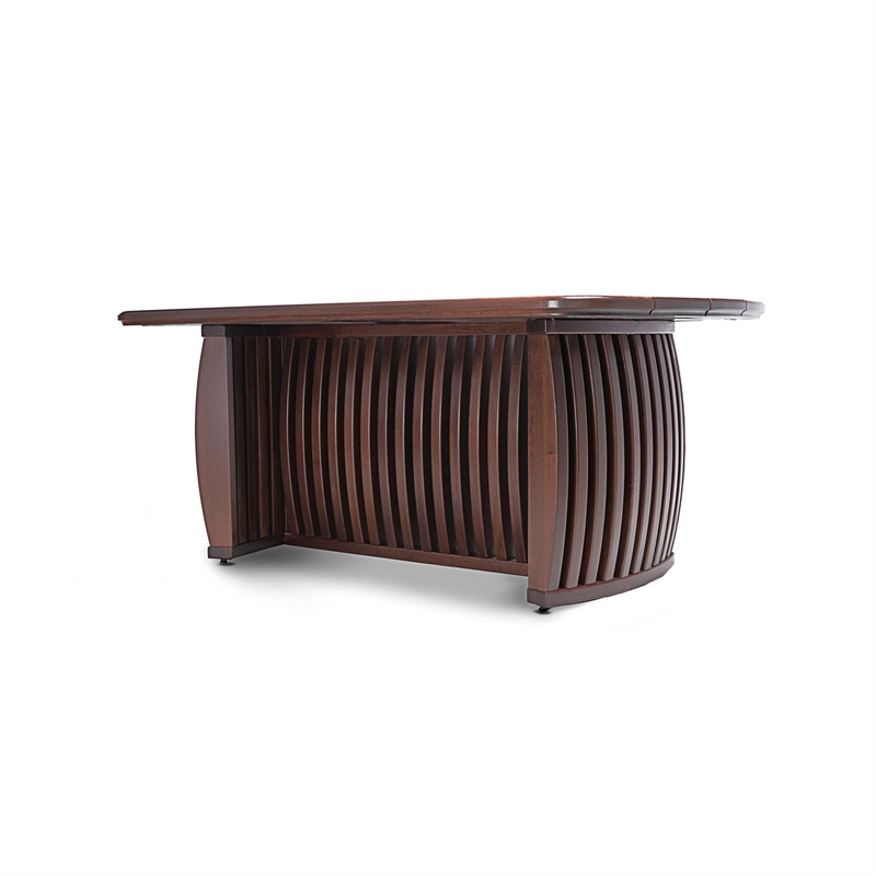TABLE 72'' - Table 72 brun torréfié - Complet angle