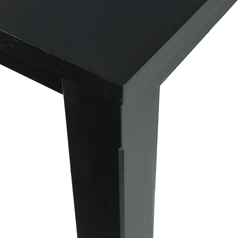 TABLE À DINER 66'' - Table 66 noir - Plan rapproché