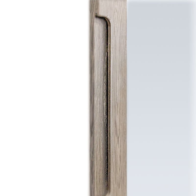 CABINET SINGLE - GLASS DOOR - Grooved Handle - Close Up