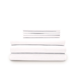 ITALIAN SOLID PERCALE 400 THREAD COUNT DUVET AND SHEET SET