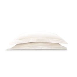 ITALIAN SOLID PERCALE 400 THREAD COUNT PILLOW FLANGE SHAM SET