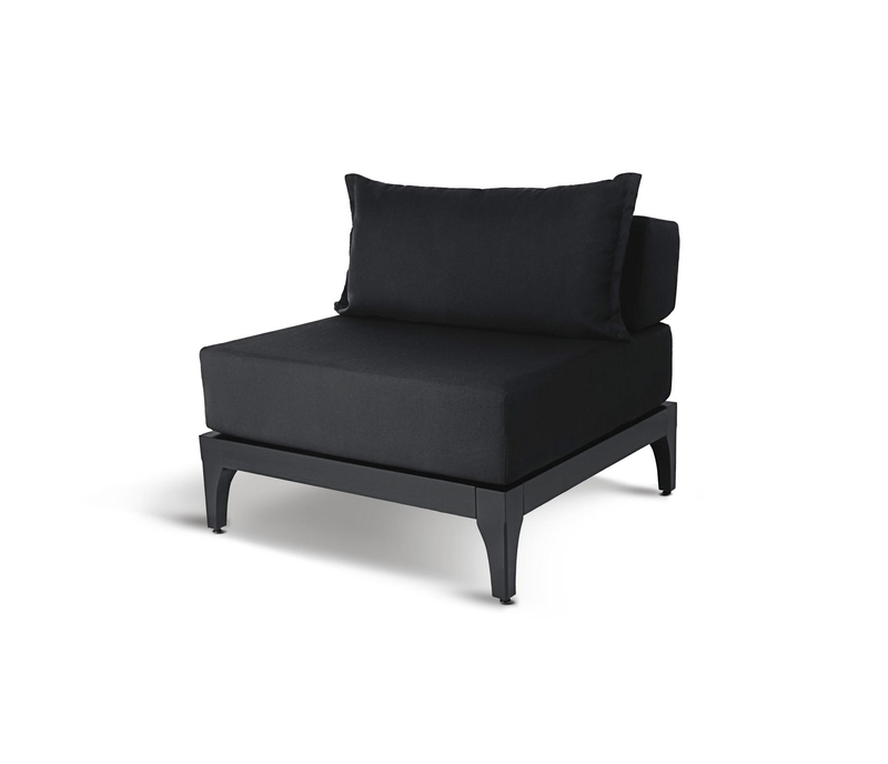 SOFA - Black/Black Sofa - Full front