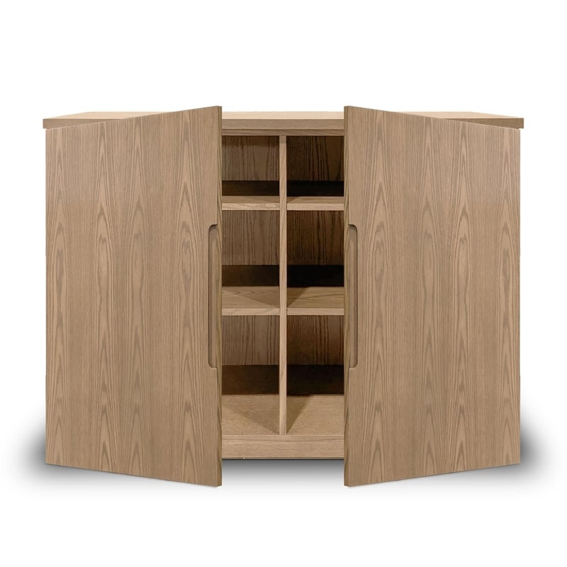 CABINET CONSOLE - PORTE PLEINE - Cabinet console – Complet avant ouvert