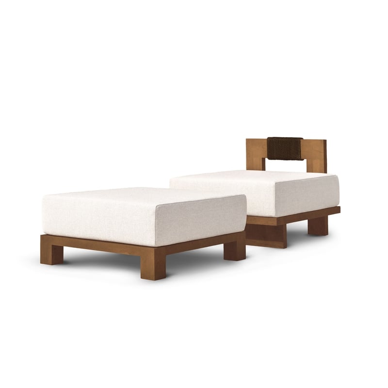 SOFA SIMPLE - Sofa avec ottoman - Complet avant