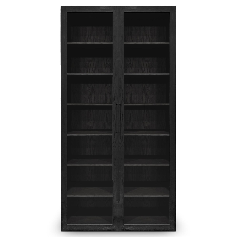 CABINET DOUBLE - GLASS DOOR - Cabinet Double Onyx - Full Front